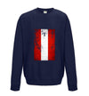 Austria Distressed Flag Printed Sweatshirt - Mr Wings Emporium 