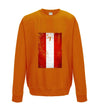 Austria Distressed Flag Printed Sweatshirt - Mr Wings Emporium 