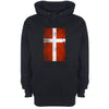 Denmark Distressed Flag Printed Hoodie - Mr Wings Emporium 