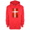 Denmark Distressed Flag Printed Hoodie - Mr Wings Emporium 