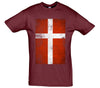 Denmark Distressed Flag Printed T-Shirt - Mr Wings Emporium 