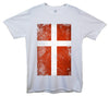 Denmark Distressed Flag Printed T-Shirt - Mr Wings Emporium 