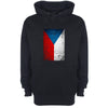 Czech Republic Distressed Flag Printed Hoodie - Mr Wings Emporium 
