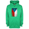 Czech Republic Distressed Flag Printed Hoodie - Mr Wings Emporium 