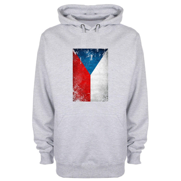 Czech Republic Distressed Flag Printed Hoodie - Mr Wings Emporium 