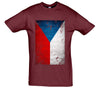 Czech Republic Distressed Flag Printed T-Shirt - Mr Wings Emporium 