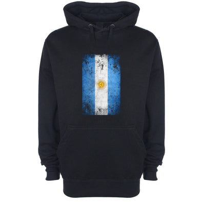 Argentina Distressed Flag Printed Hoodie - Mr Wings Emporium 