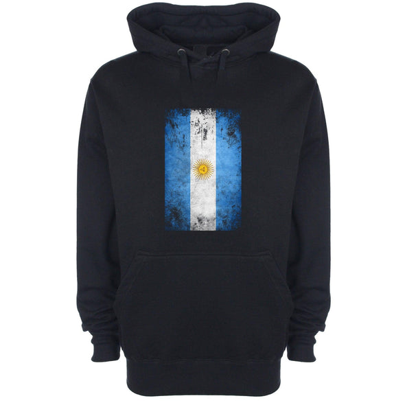Argentina Distressed Flag Printed Hoodie - Mr Wings Emporium 