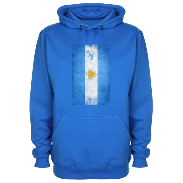 Argentina Distressed Flag Printed Hoodie - Mr Wings Emporium 