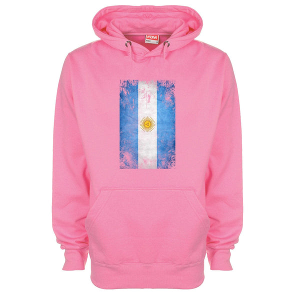Argentina Distressed Flag Printed Hoodie - Mr Wings Emporium 