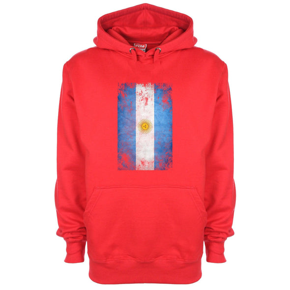 Argentina Distressed Flag Printed Hoodie - Mr Wings Emporium 