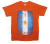 Argentina Distressed Flag Printed T-Shirt - Mr Wings Emporium 