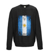 Argentina Distressed Flag Printed Sweatshirt - Mr Wings Emporium 