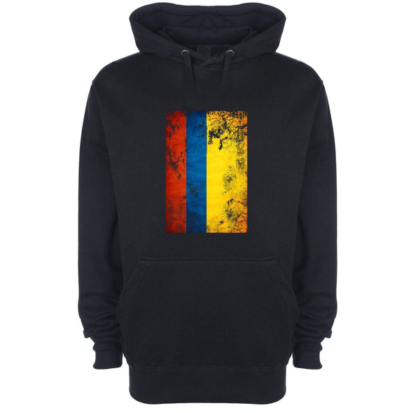 Columbia Distressed Flag Printed Hoodie - Mr Wings Emporium 