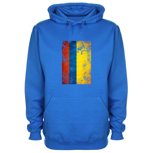 Columbia Distressed Flag Printed Hoodie - Mr Wings Emporium 
