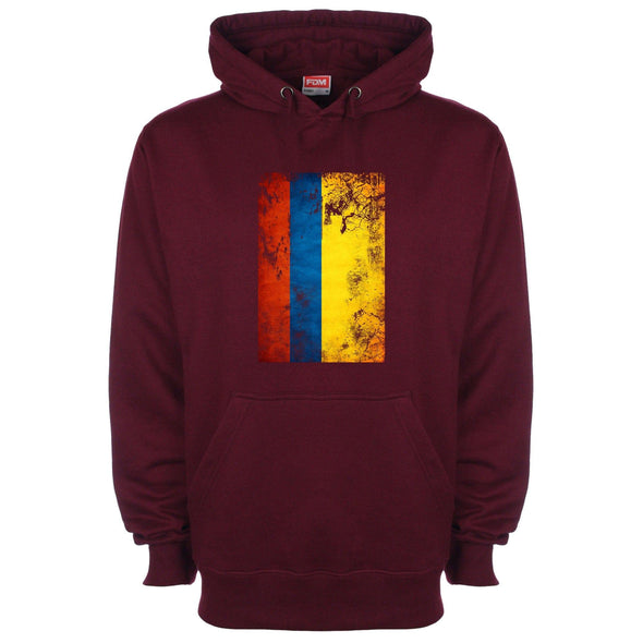 Columbia Distressed Flag Printed Hoodie - Mr Wings Emporium 