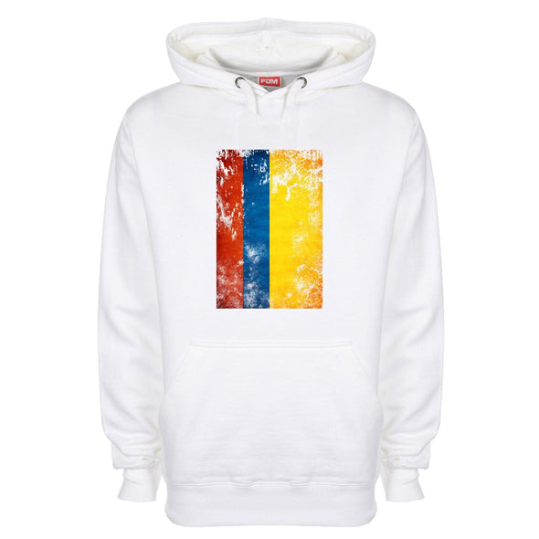 Columbia Distressed Flag Printed Hoodie - Mr Wings Emporium 