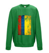 Columbia Distressed Flag Printed Sweatshirt - Mr Wings Emporium 