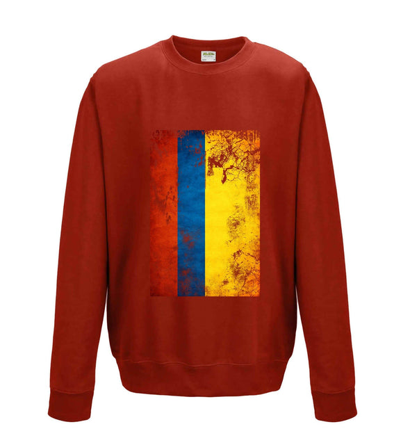 Columbia Distressed Flag Printed Sweatshirt - Mr Wings Emporium 