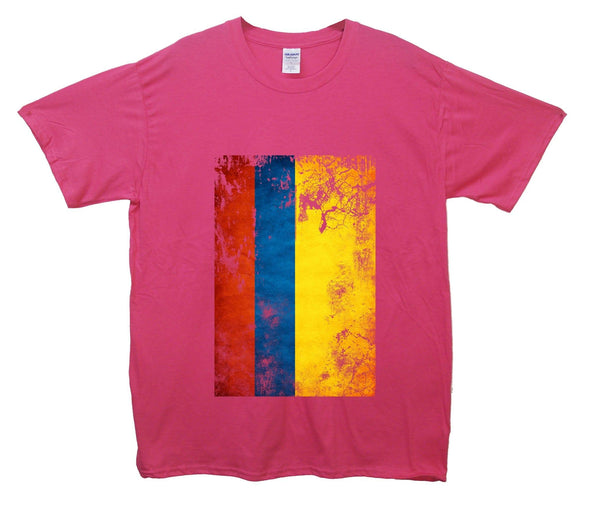Columbia Distressed Flag Printed T-Shirt - Mr Wings Emporium 