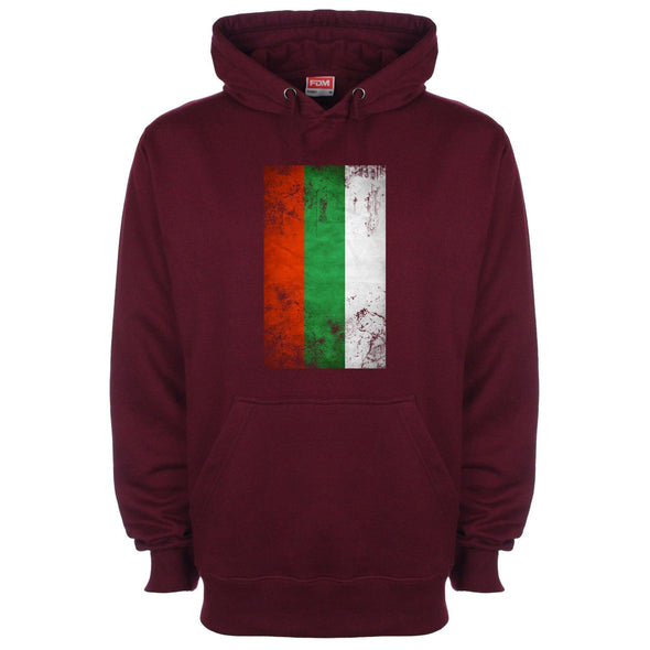 Bulgaria Distressed Flag Printed Hoodie - Mr Wings Emporium 
