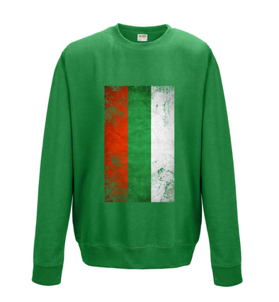 Bulgaria Distressed Flag Printed Sweatshirt - Mr Wings Emporium 