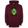 Brazil Distressed Flag Printed Hoodie - Mr Wings Emporium 
