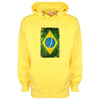 Brazil Distressed Flag Printed Hoodie - Mr Wings Emporium 