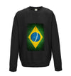 Brazil Distressed Flag Printed Sweatshirt - Mr Wings Emporium 