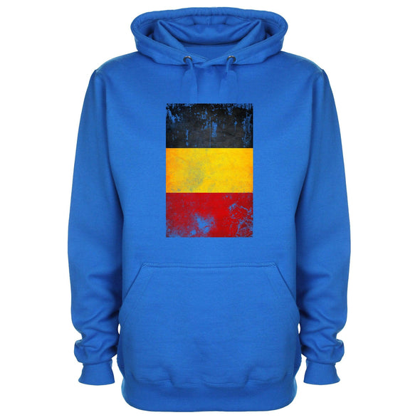 Belgium Distressed Flag Printed Hoodie - Mr Wings Emporium 