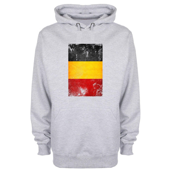 Belgium Distressed Flag Printed Hoodie - Mr Wings Emporium 