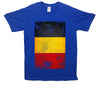 Belgium Distressed Flag Printed T-Shirt - Mr Wings Emporium 
