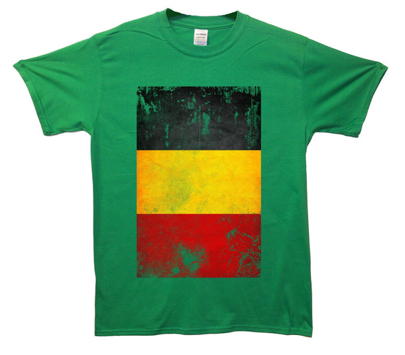 Belgium Distressed Flag Printed T-Shirt - Mr Wings Emporium 