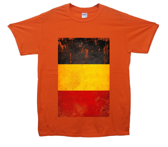 Belgium Distressed Flag Printed T-Shirt - Mr Wings Emporium 