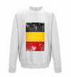 Belgium Distressed Flag Printed Sweatshirt - Mr Wings Emporium 