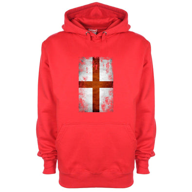 England Distressed Flag Printed Hoodie - Mr Wings Emporium 