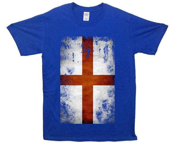 England Distressed Flag Printed T-Shirt - Mr Wings Emporium 