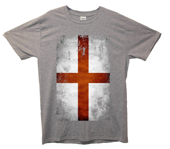 England Distressed Flag Printed T-Shirt - Mr Wings Emporium 