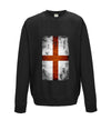 England Distressed Flag Printed Sweatshirt - Mr Wings Emporium 