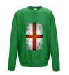 England Distressed Flag Printed Sweatshirt - Mr Wings Emporium 