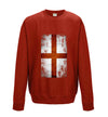 England Distressed Flag Printed Sweatshirt - Mr Wings Emporium 