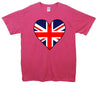 Great Britain Flag Heart Printed T-Shirt - Mr Wings Emporium 