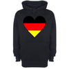 Germany Flag Heart Printed Hoodie - Mr Wings Emporium 