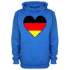 Germany Flag Heart Printed Hoodie - Mr Wings Emporium 