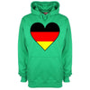 Germany Flag Heart Printed Hoodie - Mr Wings Emporium 