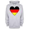 Germany Flag Heart Printed Hoodie - Mr Wings Emporium 