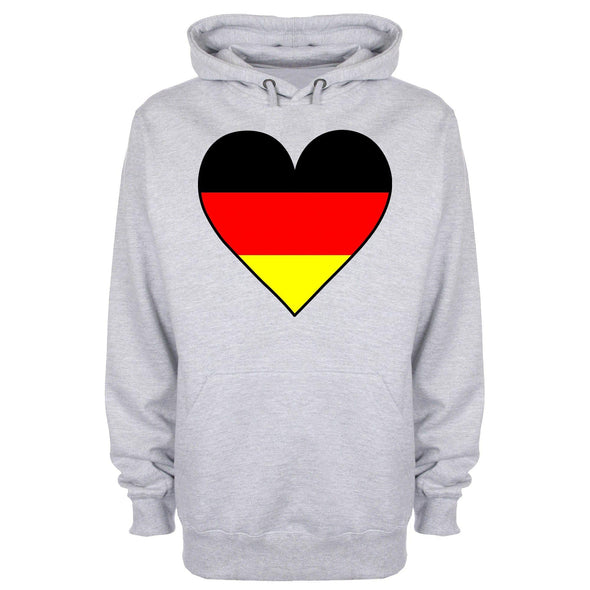 Germany Flag Heart Printed Hoodie - Mr Wings Emporium 