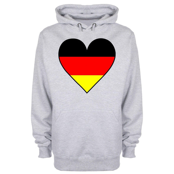 Germany Flag Heart Printed Hoodie - Mr Wings Emporium 