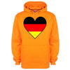 Germany Flag Heart Printed Hoodie - Mr Wings Emporium 