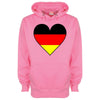 Germany Flag Heart Printed Hoodie - Mr Wings Emporium 